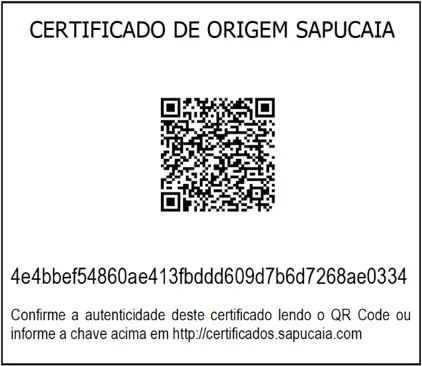 certificado de origem sapucaia